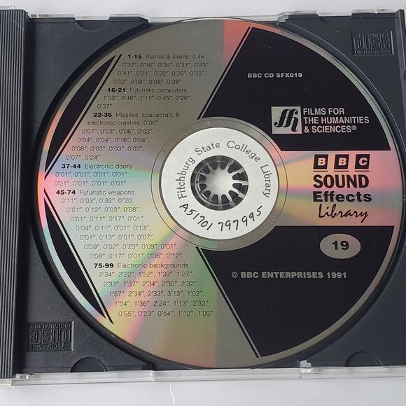 BBC Sound Effects Library Communications Electronically Generated Sounds CD 19 - Picture 3 of 3